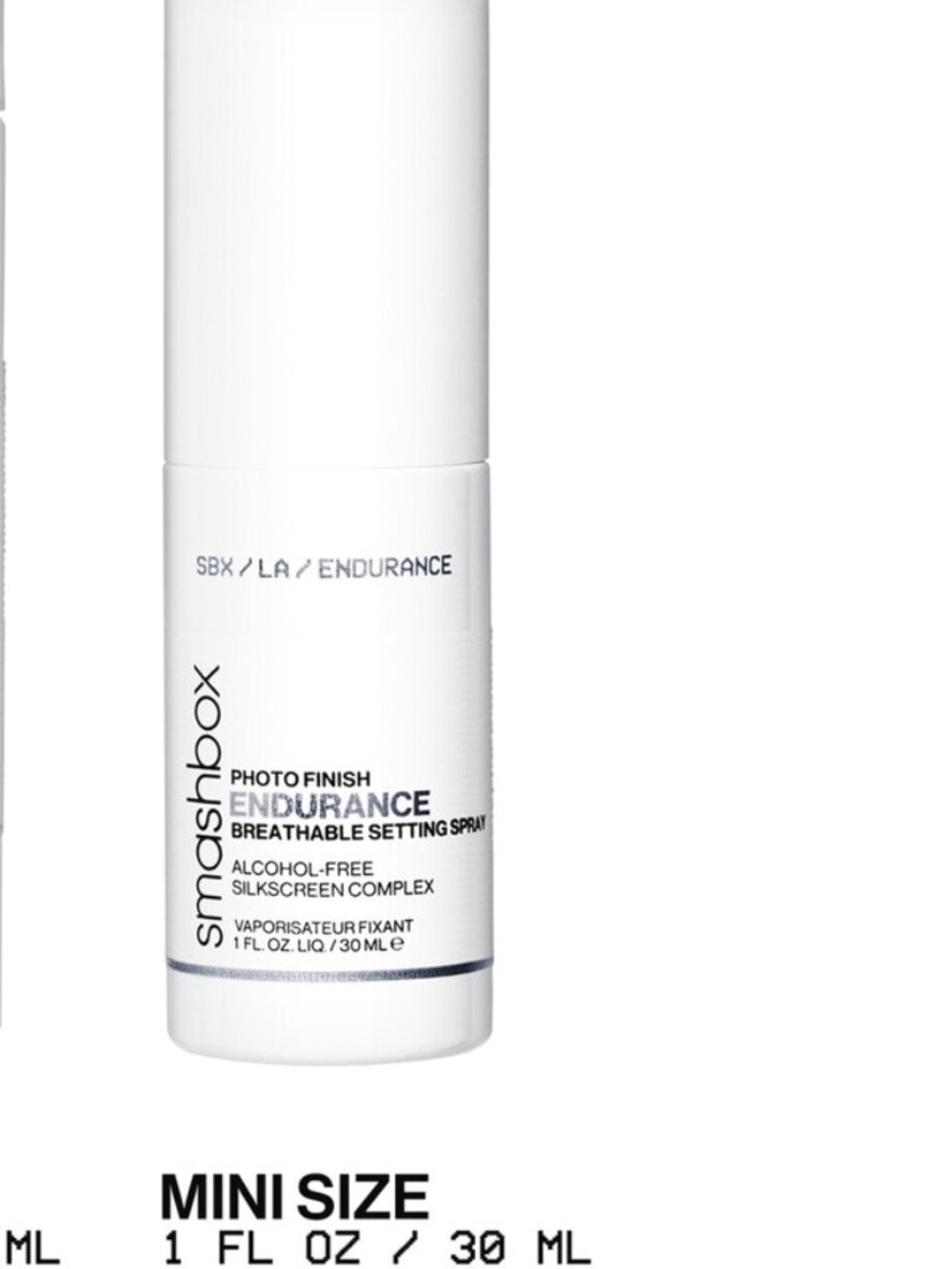 Smashbox Mini Photo Finish Endurance Breathable Setting Spray NEW